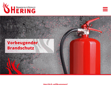 Tablet Screenshot of brandschutzservice-hering.de
